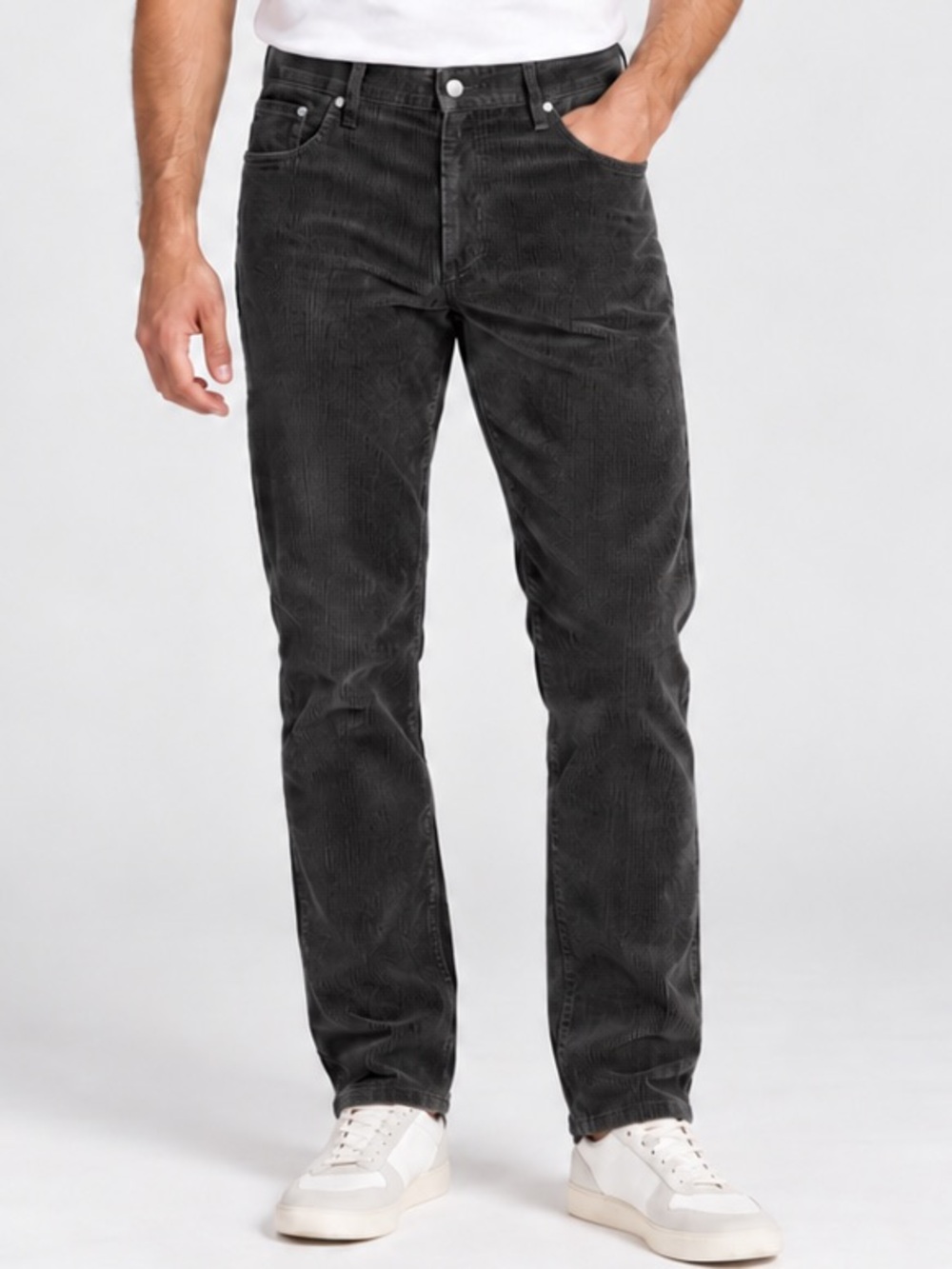 Levi’s 514 Corduroy Pants Men’s 36x30 Black Charcoal Straight Fit